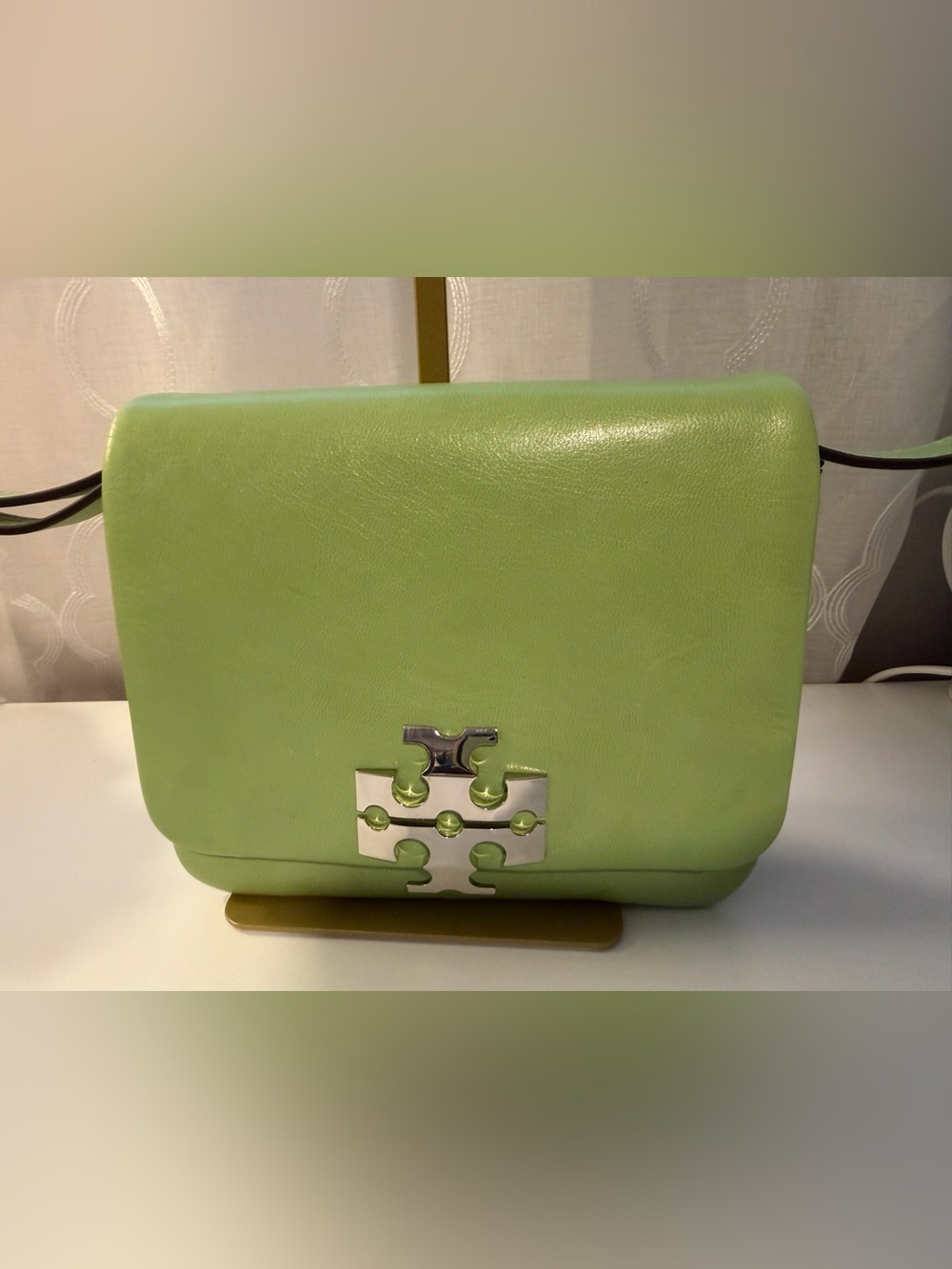 Tory Burch Runway Charlie Shoulder Bag with Silver Logo